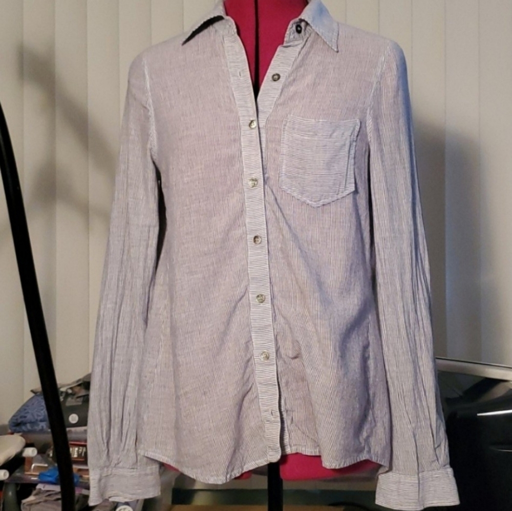 Pinstripe button-down